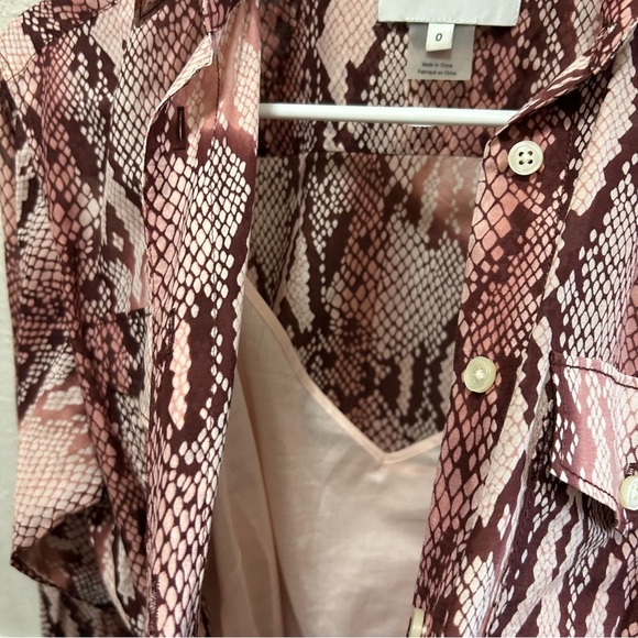 Current/Elliott The Carmel Dress in Peach Whip Python Size 0 - Picture 10 of 12